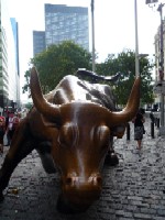 Der Wall-Street-Bulle ist schon heißt auf 2010 