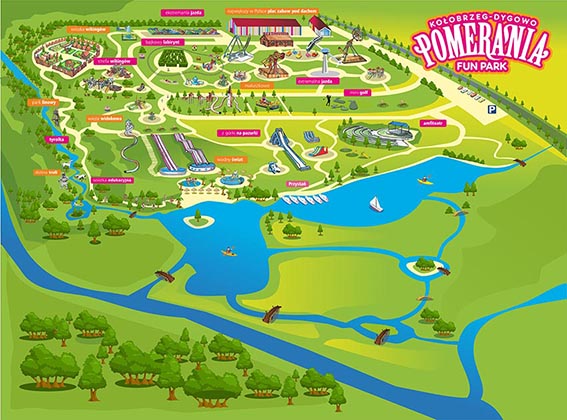 Plan des Pomerania Fun Parks Plan des Pomerania Fun Parks