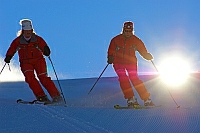 2 Skifahrer 2 Skifahrer
