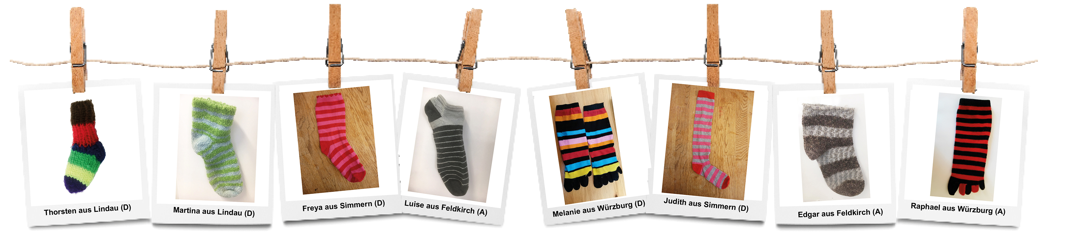 Schickt uns eine Ringelsocke - als Foto oder per Post! Schickt uns eine Ringelsocke - als Foto oder per Post!