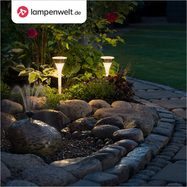Ein mit Licht inszenierter Garten wirkt beeindruckend. | © Lampenwelt.de Ein mit Licht inszenierter Garten wirkt beeindruckend. | © Lampenwelt.de