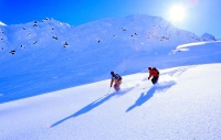 Tiefschneeabfahrt Tiefschneeabfahrt