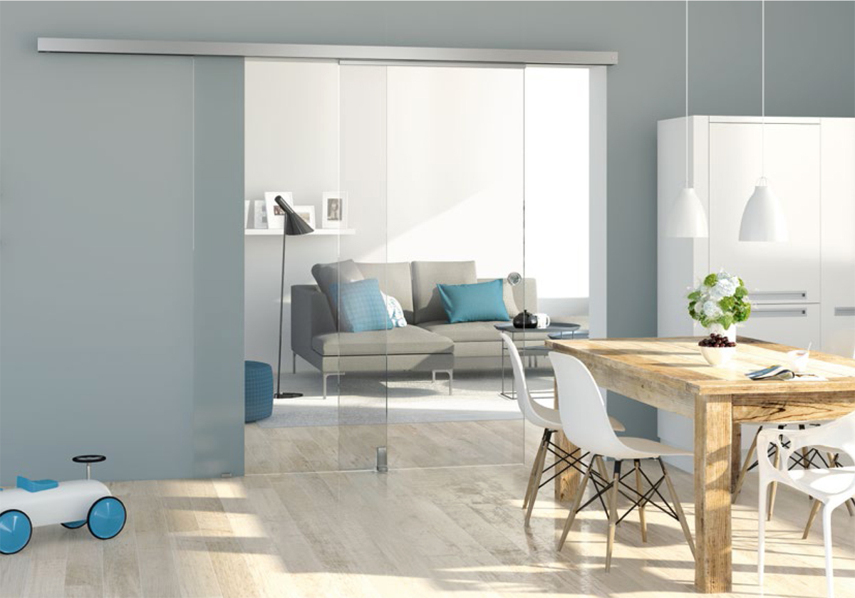 Das Glasschiebetürsystem Muto Telescopic 80, jetzt neu bei ganzglastuere.de Foto: dormakaba Das Glasschiebetürsystem Muto Telescopic 80, jetzt neu bei ganzglastuere.de Foto: dormakaba