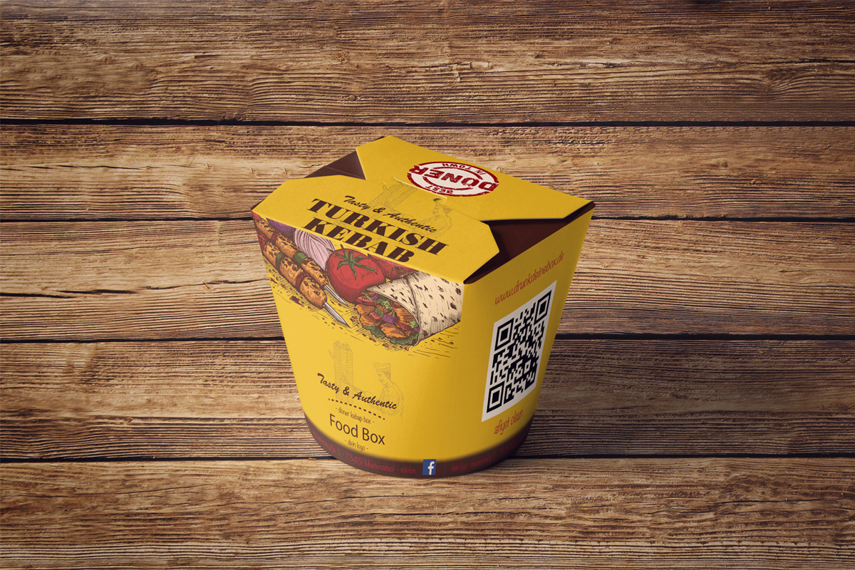 Dönerbox mit Logoeinbindung Dönerbox mit Logoeinbindung