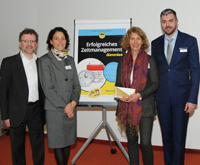 (v.l.): Markus Dörr, Bettina Schwiering, Petra Alefeld und Bart Vaessen. Bild: Claudia Wingens