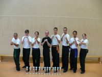 WHKD - Kung Fu Schüler mit ihrem Lehrer