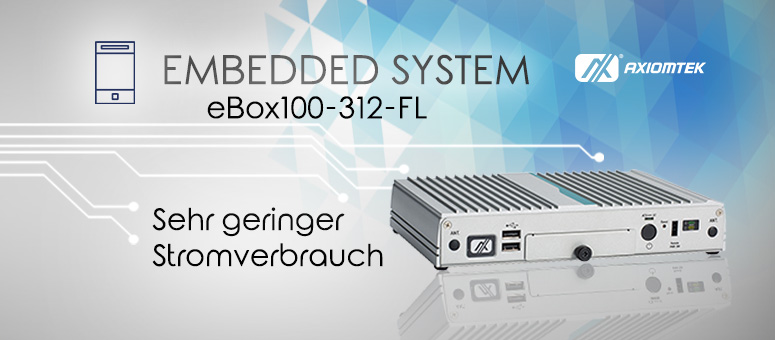 AXIOMTEKs neues lüfterloses Embedded System für Ihr Smart Retail Business – eBOX100-312-FL