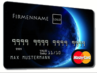 Geben Sie als Unternehmer Ihre eigene Firmenkreditkarte aus. Mit Hochprägung!