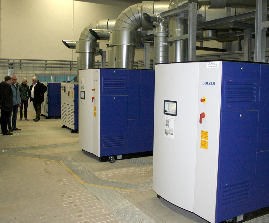 Die vier HST Turboverdichter sind nahezu wartungsfrei und passen ihre Luftleistung flexibel den Anla Die vier HST Turboverdichter sind nahezu wartungsfrei und passen ihre Luftleistung flexibel den Anla