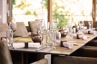 Tischgedeck Restaurant Vier Jahreszeiten