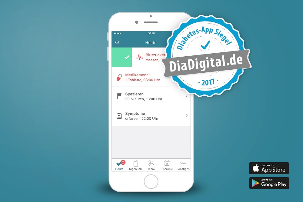 Die auf der Diabetes-Jahrestagung ausgezeichnete MyTherapy App