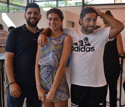 (v.li.) Mitglieder des Orga-Teams: Roni Yasraui, Alina Beyer und Berkant Sahin. Foto Franz Motzko. (v.li.) Mitglieder des Orga-Teams: Roni Yasraui, Alina Beyer und Berkant Sahin. Foto Franz Motzko.