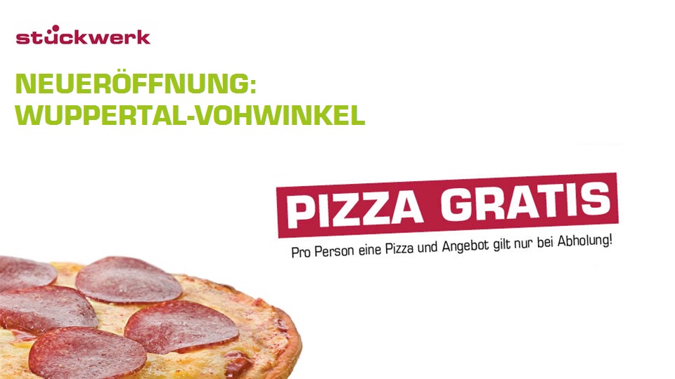 Gratis-Pizza am Eröffnungstag