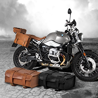 Legacy Rear Bag Leather mit BMW R nineT Scrambler