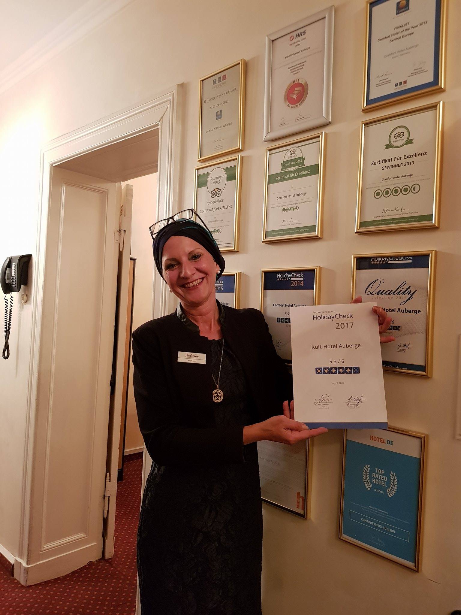 Antje Last, Inhaberin des Berliner Kult Hotel Auberge Antje Last, Inhaberin des Berliner Kult Hotel Auberge
