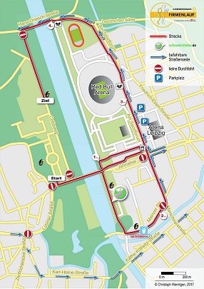 Commerzbank Firmenlauf Streckenplan 2017