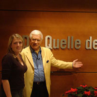 Prof. Hademar Bankhofer mit Heiltherme Marketingleiterin Andrea Pieber Prof. Hademar Bankhofer mit Heiltherme Marketingleiterin Andrea Pieber