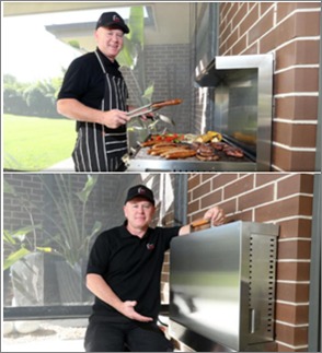 Ryan Martin mit seinem Space Grill