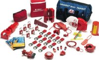 Lockout-Set für mechanische und elektrische Gefahren
