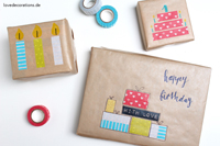 Individuelle Grußkarten könnt ihr mit Washi Tape einfach und schnell selbst gestalten. Foto: Lisa S