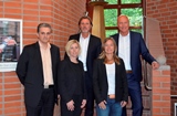 r.o Hr. Bonkowski, l.o Hr. Kässner r.u. Fr. Krause, m.u. Fr. Sanne  l.u Hr. Jorgic 
