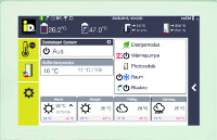 iDM Regelung Navigator 2.0 mit kapazitivem Touch-Display.