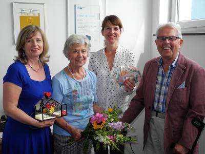 von links: Ute Weißgerber-Knop, Helga Weißgerber, Cindy Gill und Lothar Weißgerber