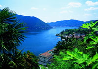 Blick über den Comer See mit Villa d´Este Blick über den Comer See mit Villa d´Este