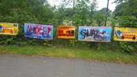 Beispiel der beschädigten Plakate in Bremen Beispiel der beschädigten Plakate in Bremen