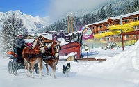 Kutschenfahrt im Winter
