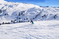 Abfahrt auf der Piste (Wildkogel-Arena Neukirchen und Bramberg)