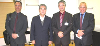 V.l..: Paulo Volker, Paulo Okamotto (beide SEBRAE), Saeid Fasihi und Ulrich Krammenschneider (GTZ).