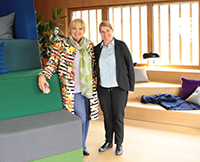Claudia Roth und Baufritz-Chefin Dagmar Fritz-Kramer Claudia Roth und Baufritz-Chefin Dagmar Fritz-Kramer