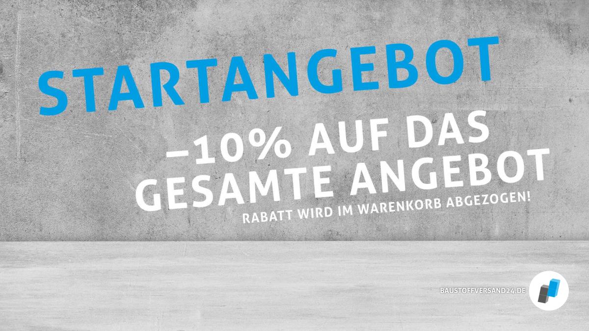 Baustoffversand24 Startangebot 10%
