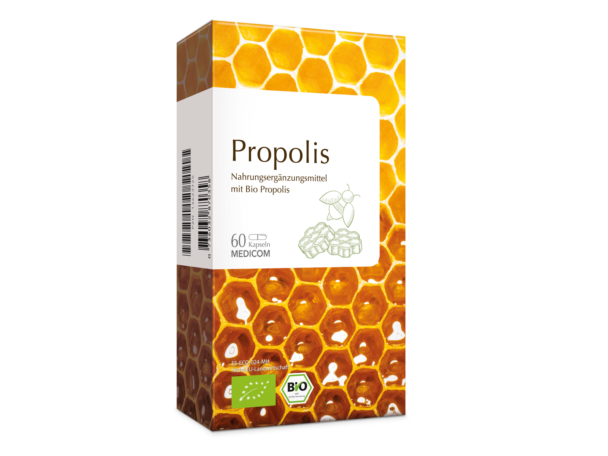 Propolis für das Wohlbefinden aus der Medicom Terra-Naturlinie Propolis für das Wohlbefinden aus der Medicom Terra-Naturlinie