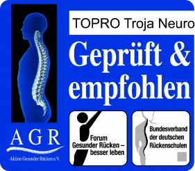"Besonders rückengerecht" ist der Rollator TOPRO Troja Neuro. (Bildquelle: TOPRO GmbH)
