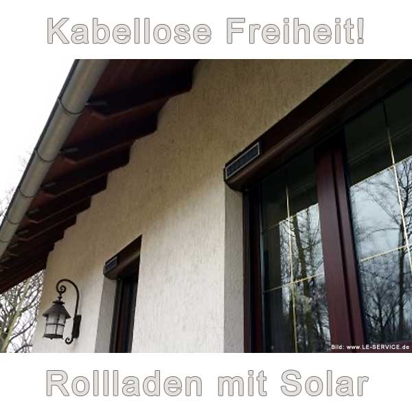 Rollladen mit Solarantrieb: kabellos und schnell montiert, netzunabhängig, kostensparend
