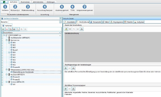 Screenshot der Software INPRIVE Screenshot der Software INPRIVE