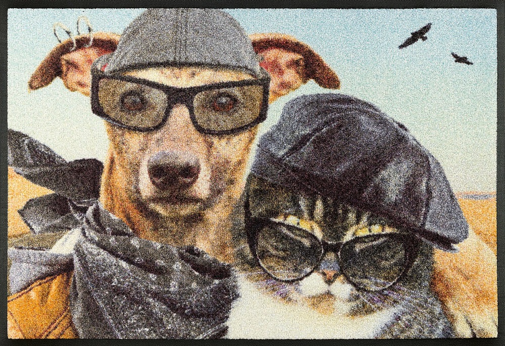 Wash + dry Fussmatte mit Hund und Katze (Bildquelle:©erwinmueller.de)