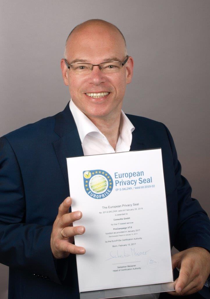 Andres Dickehut, CEO der Consultix GmbH, setzt auf Zertifizierungen wie EuroPriSe. Andres Dickehut, CEO der Consultix GmbH, setzt auf Zertifizierungen wie EuroPriSe.