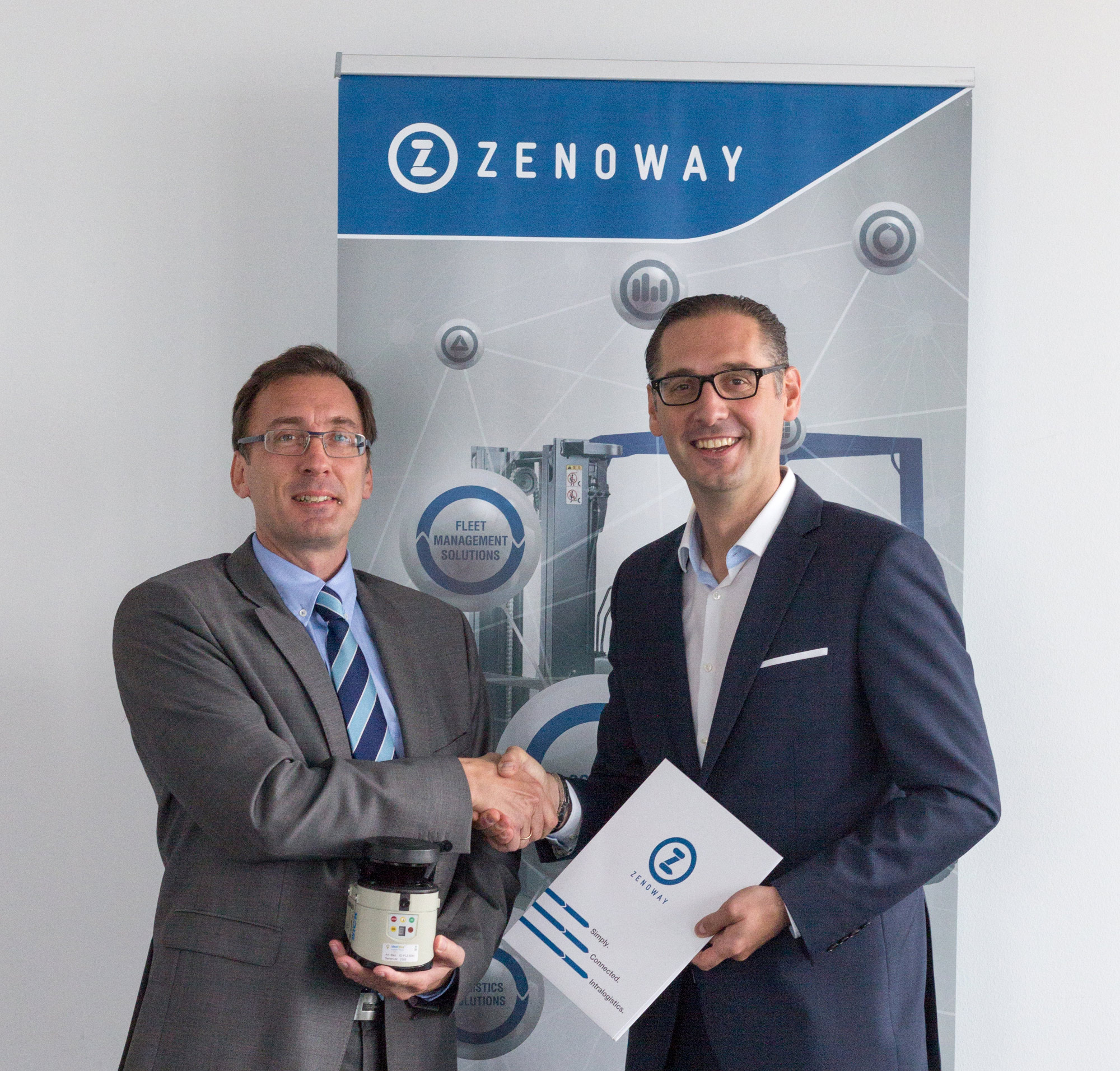 Michael Wack, IdentPro und Christian Schachinger, Zeno Track (v. l.)