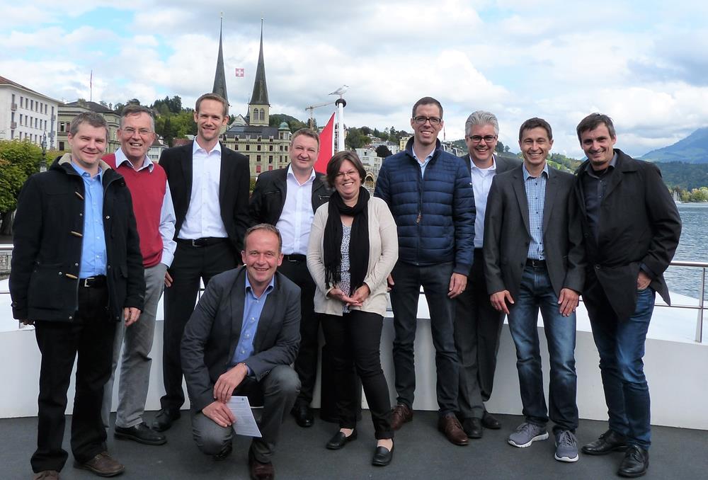 Rundfahrt auf dem Vierwaldstädter See der Clustermanager aus der Schweiz, Österreich und Deutschland