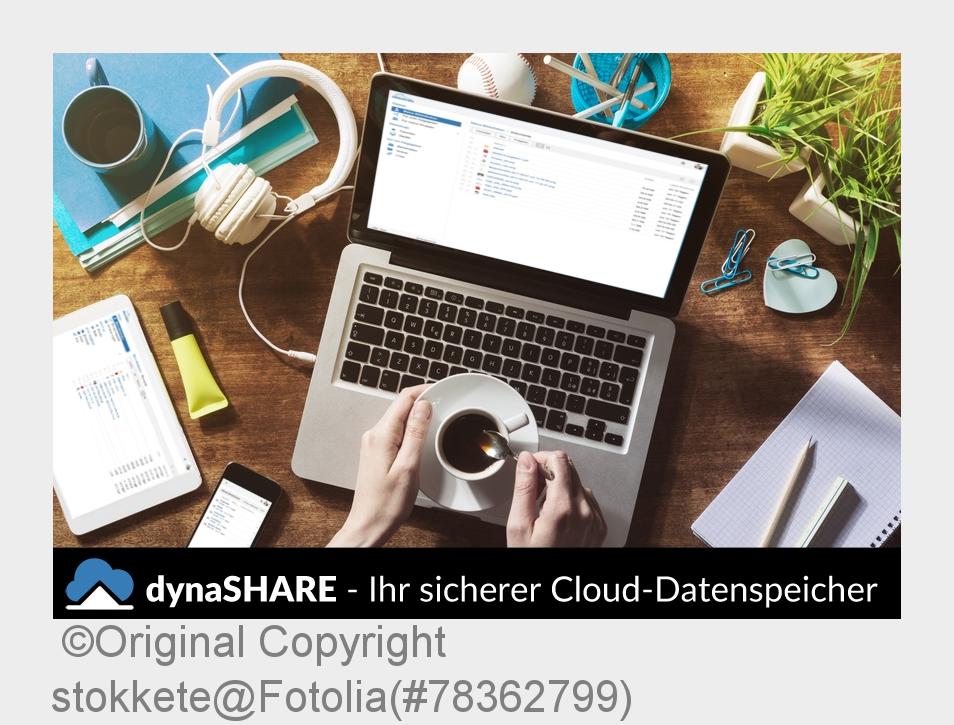 dynaSHARE - Ihr sicherer Cloud-Datenspeicher (Bildquelle: Original Copyright stokkete@Fotolia(#78362