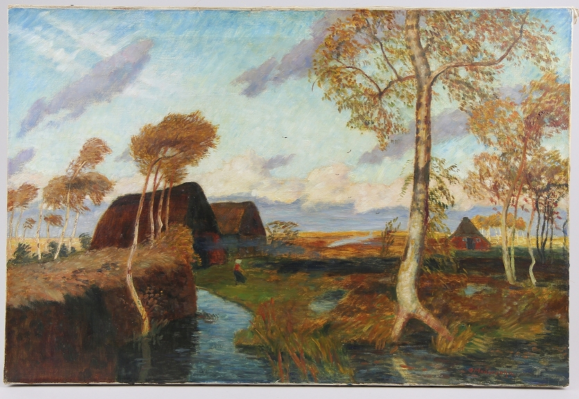Otto Modersohn 'Sturm im Teufelsmoor'