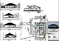 Baugenehmigungszeichnung für KW40-Bungalow