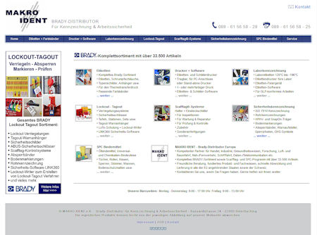 Brady-Komplettsortiment mit über 33.500 Artikeln von MAKRO IDENT