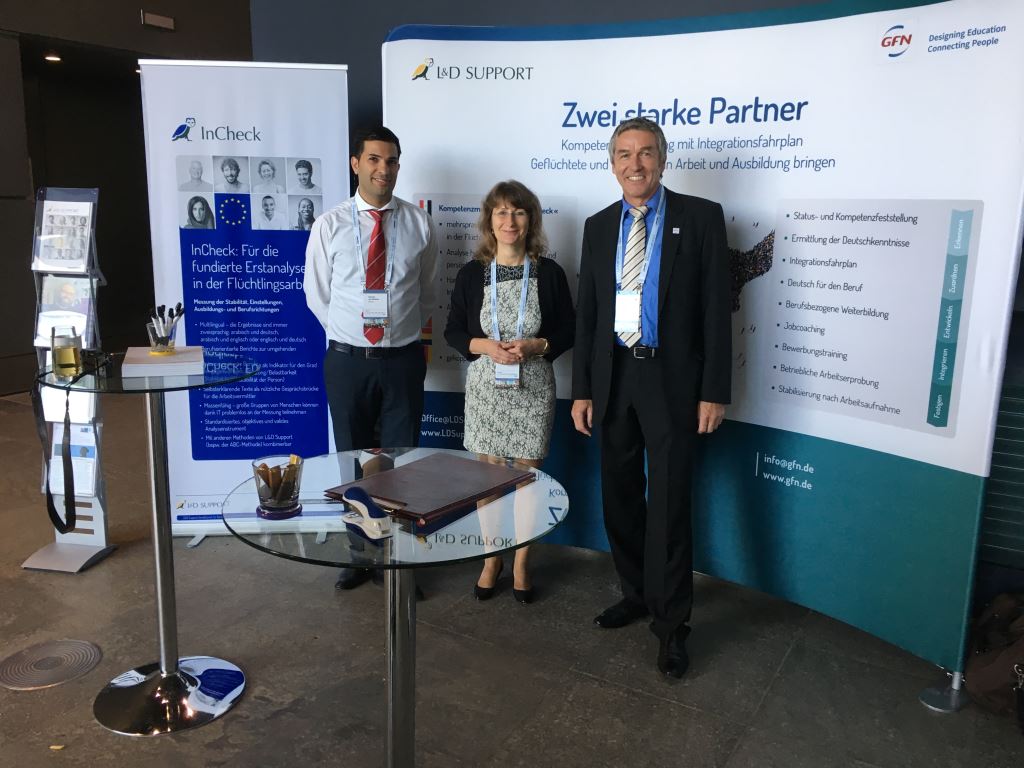 Siamak Motaleb (GFN AG), Cornelia Schach (L&D Support), Axel Stadtelmeyer (Vorstand GFN AG) Siamak Motaleb (GFN AG), Cornelia Schach (L&D Support), Axel Stadtelmeyer (Vorstand GFN AG)
