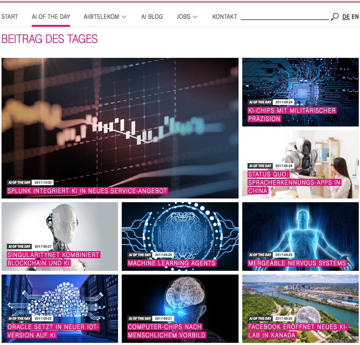 Zone Digital unterstützt Innovation Group der Deutschen Telekom auf der welove.ai-Webseite. (Bildque