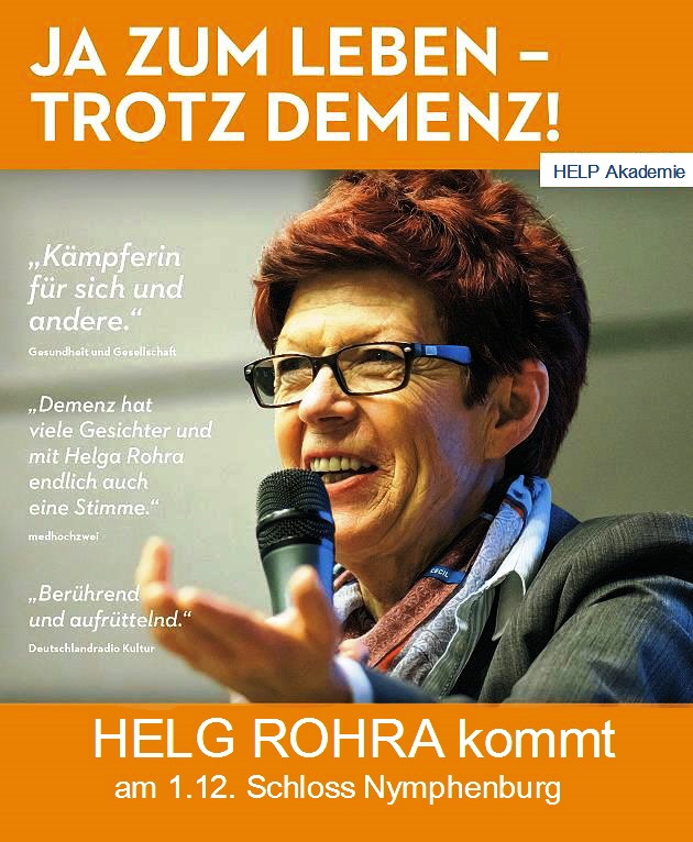 Helga Rohra zum Thema Demenz und Seniorenbetreuung Helga Rohra zum Thema Demenz und Seniorenbetreuung