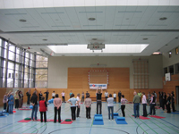 Praxisteil bei einem der Sport-Thieme Kundenworkshops 2009